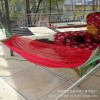 厂家批发月牙弯棍网布吊床