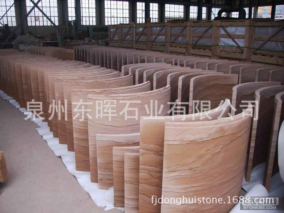 大量云南砂岩直木纹浪花纹山水纹自然面工程板圆柱皮雕塑景观喷泉