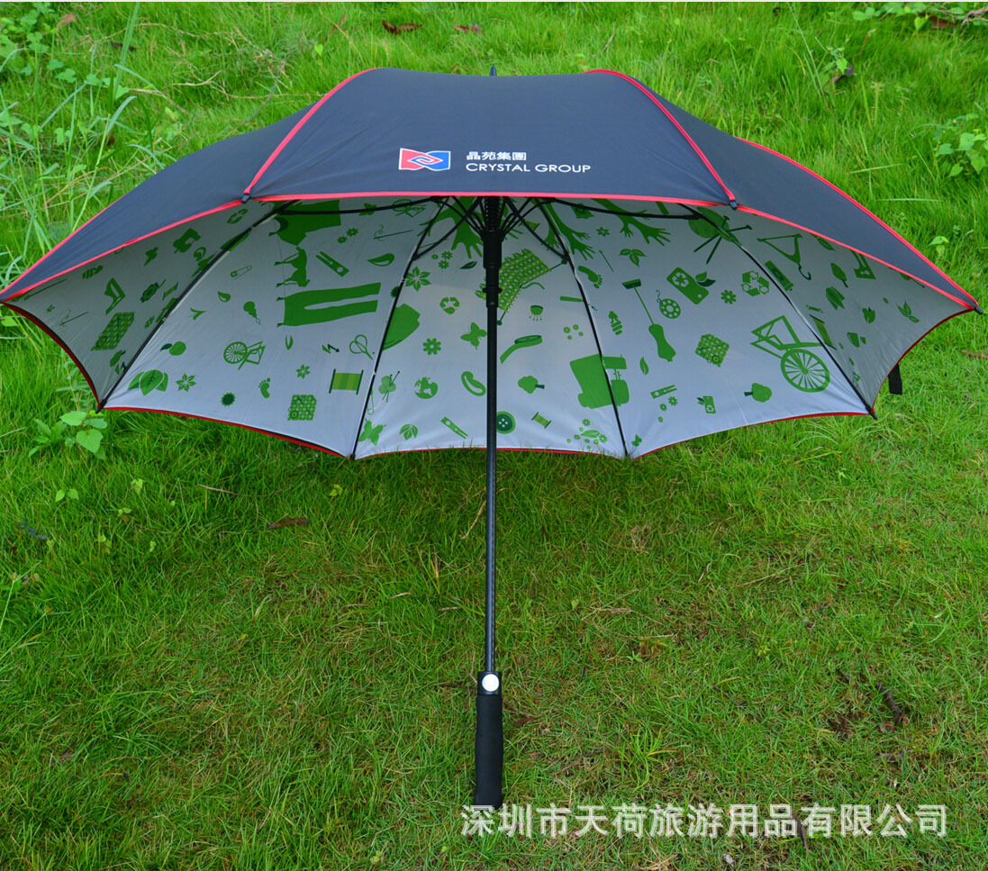 【发光伞】供应尼龙布发光雨伞 天荷雨伞厂家批发手动创意发光伞